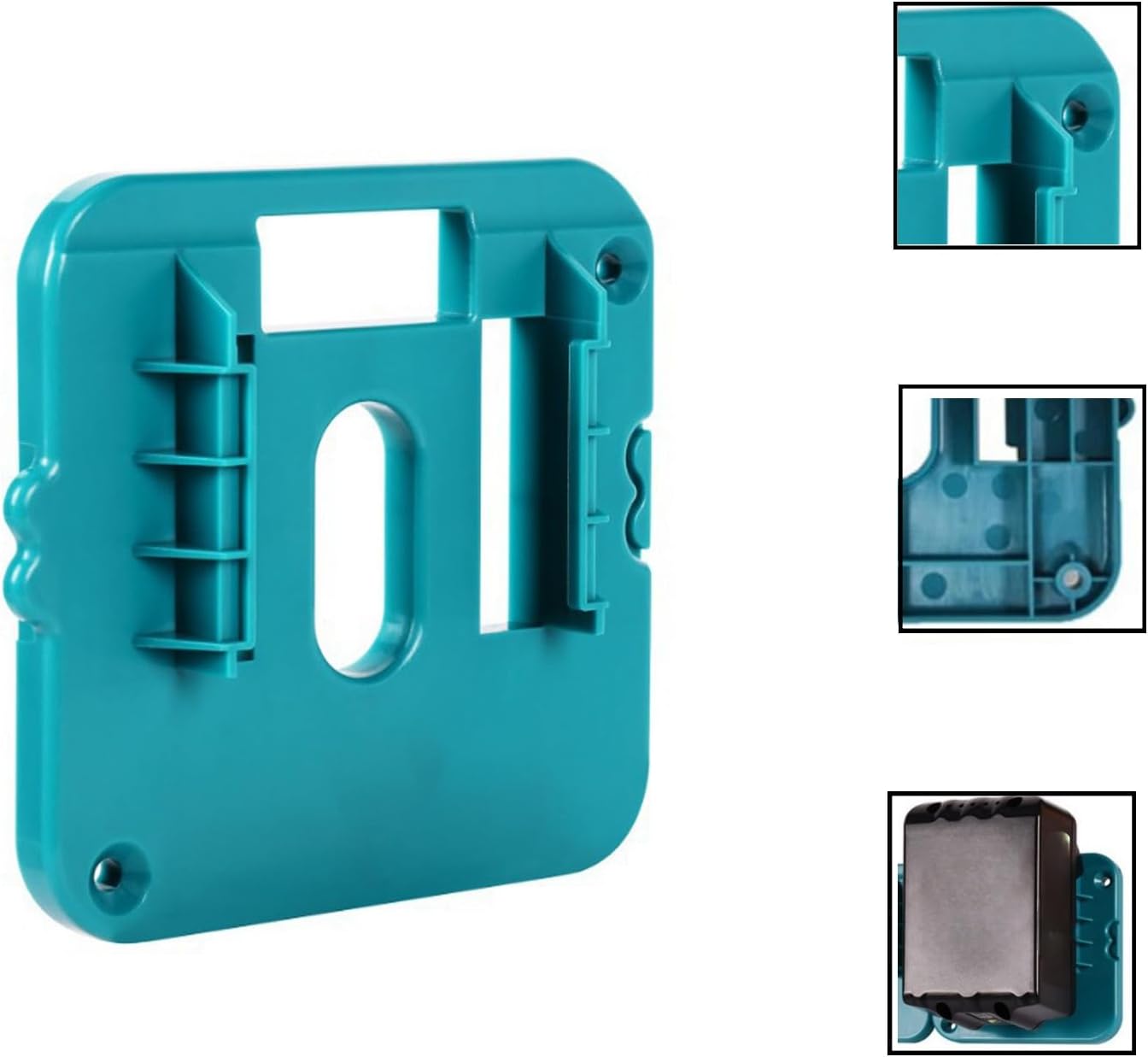 2 Pack m18 Battery Holder compatible with makita 18V Battery Mounts, compatible with makita tools, compatible with makita battery adapter, compatible with makita 18v tools - Image 3
