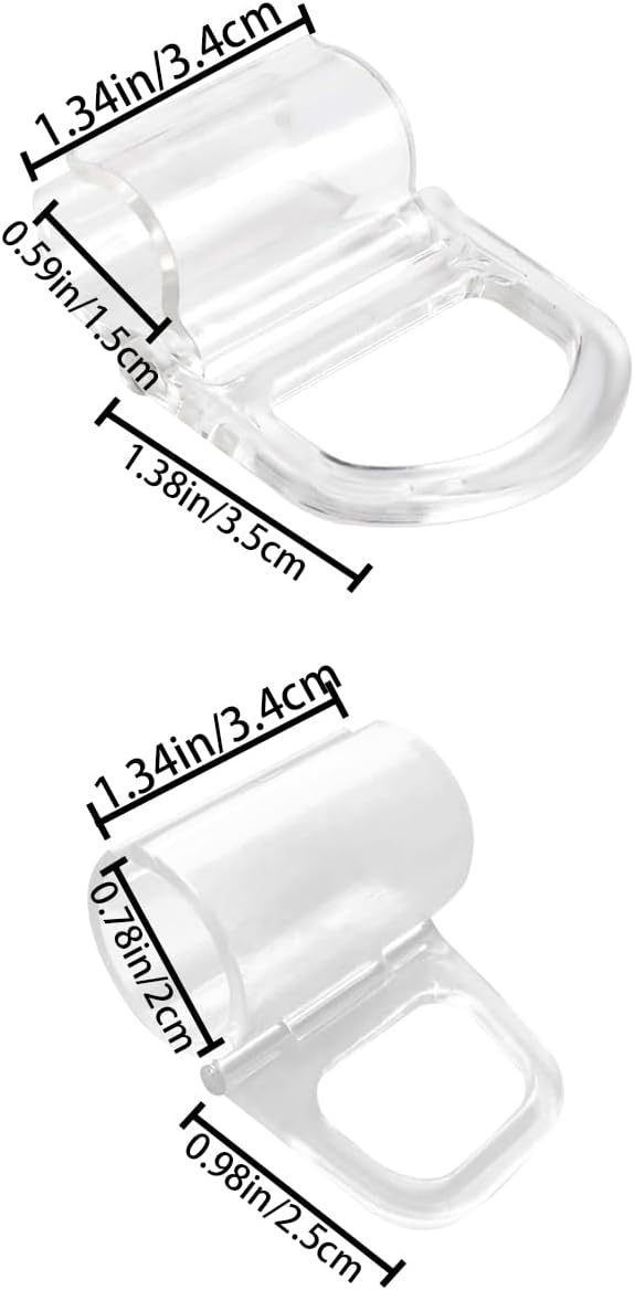 12 Pack Roller Shades Pull Down Clips Cordless Pleated Window Shades Handle Window Shade Pulls Blinds Shades Lifting Transparent Handle Window Shades Clamp for Home Rolling Curtain Accessories - Image 2