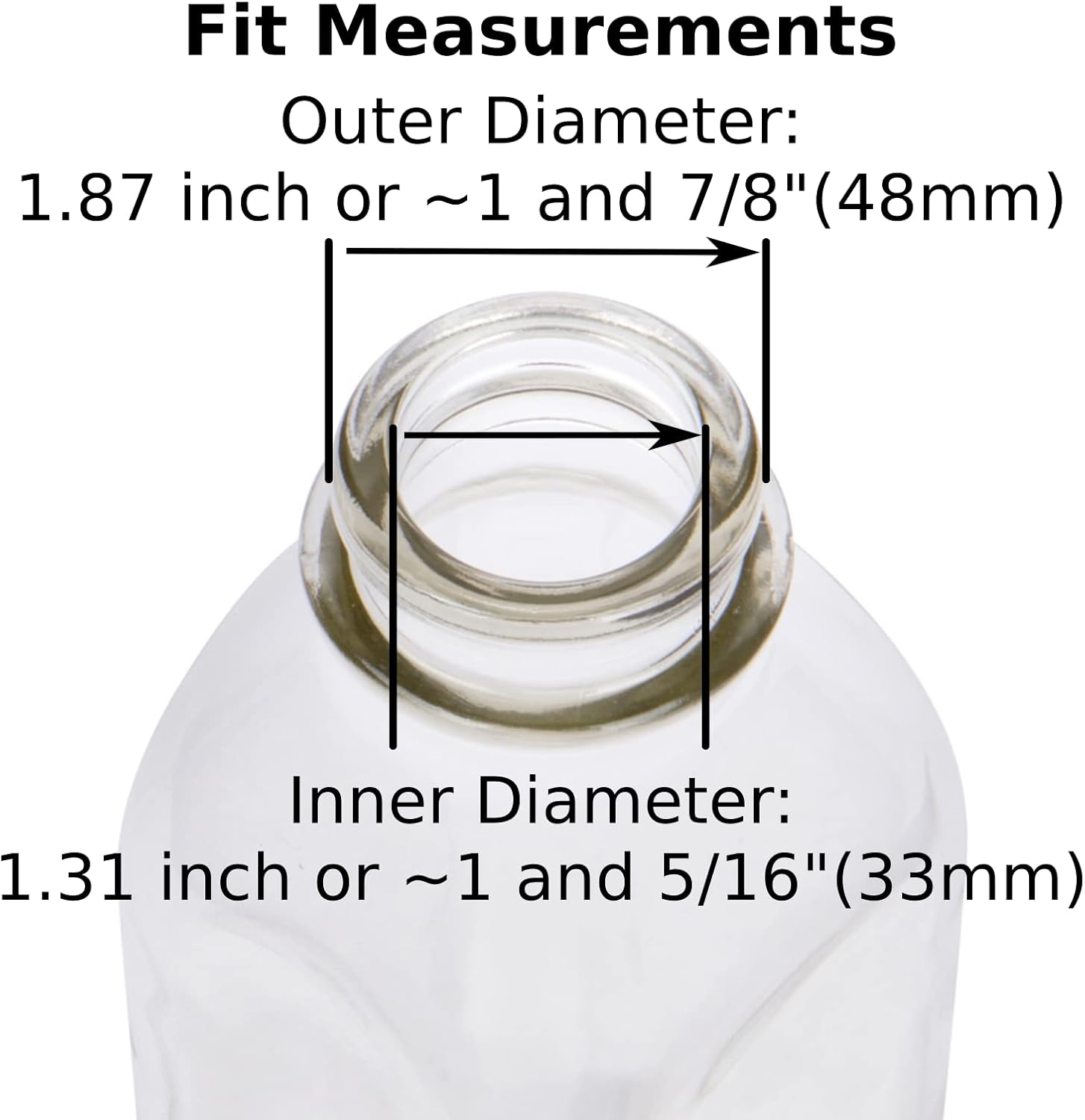 Glass Milk Bottle Caps - 12 Pack - Only Fits Milk Bottles with 48mm (1.87 inch) Tops, Snap On Lids - Image 3