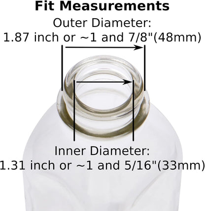 Glass Milk Bottle Caps - 12 Pack - Only Fits Milk Bottles with 48mm (1.87 inch) Tops, Snap On Lids - Image 3