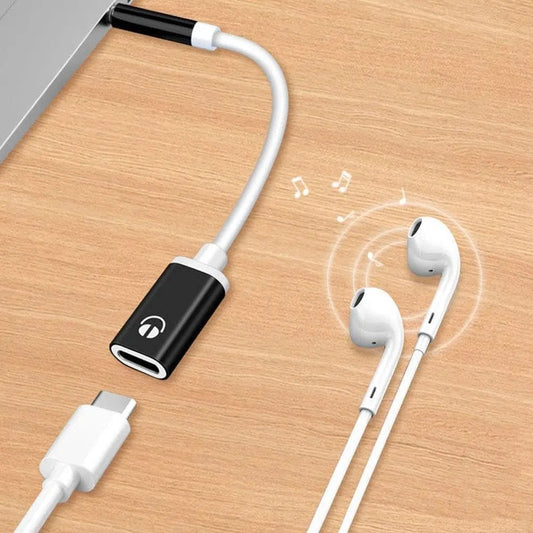 Silver Headphone Jack Adapter, 3.5mm Male to TypeC Female Audio Cable Cord, USB C to Aux Audio Dongle Cable Cord, Compatible with MP3 Players, CD Players, Laptops, Tablets, Smartphone - Image 2