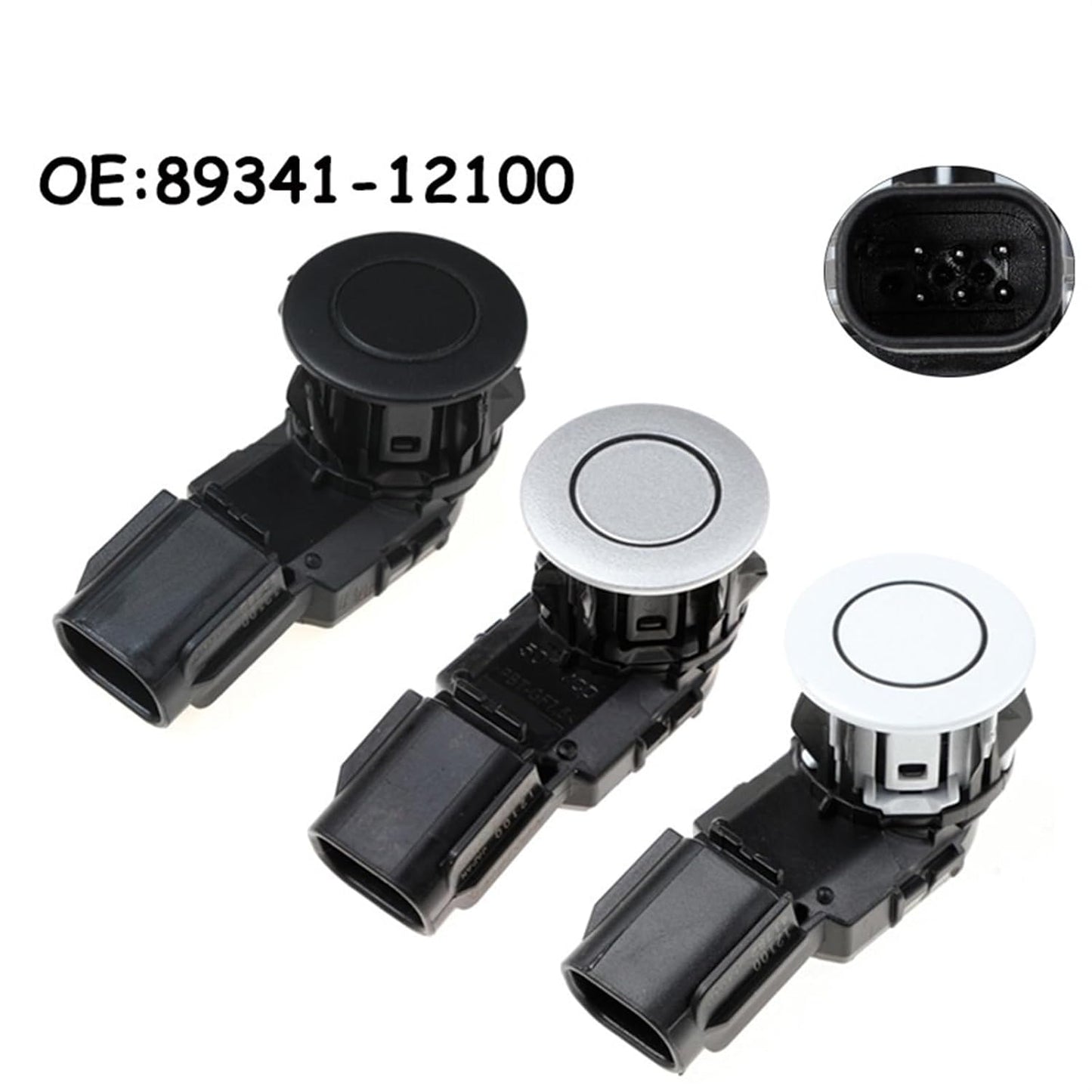 Car Parking Sensors for for RAV4 2017-2018 Parking Sensor Distance Control Sensor Detector 8934112100 8934142060 89341-12100 Detection Radar(Silver) - Image 2
