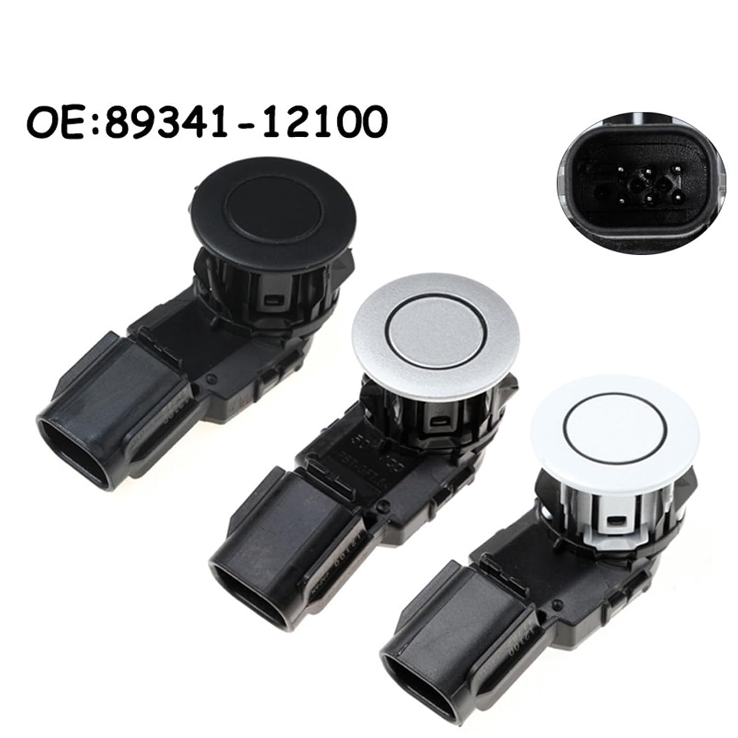 Car Parking Sensors for for RAV4 2017-2018 Parking Sensor Distance Control Sensor Detector 8934112100 8934142060 89341-12100 Detection Radar(Silver) - Image 2