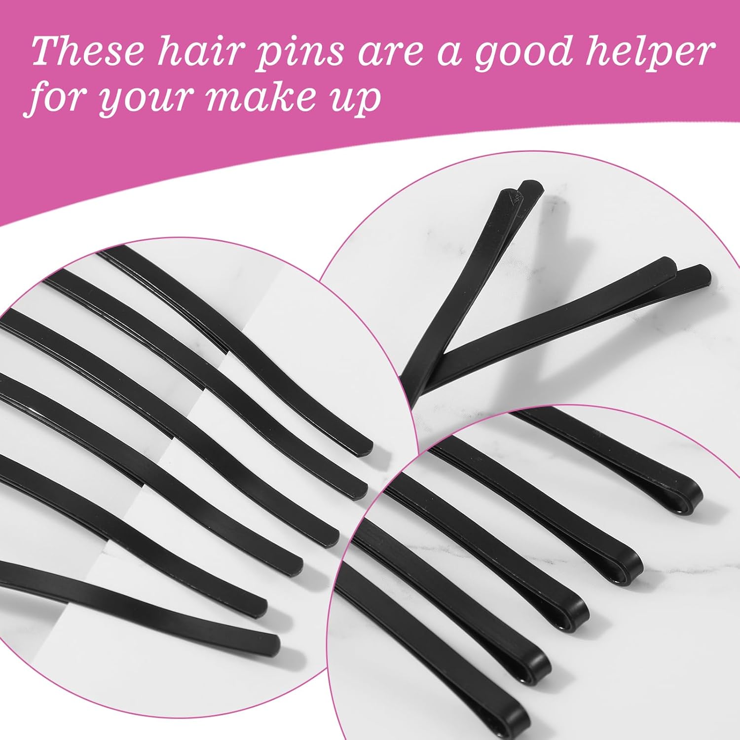 30pcs Black Jumbo Bobby Pins, 3.35 Inch Long Bobby Pins for Thick Updo Hair, Metal Hair Clips Hairpins Hair Accessories for Women, Long Hair Pins Hair Clips Hairpins Hair Accessories - Image 4