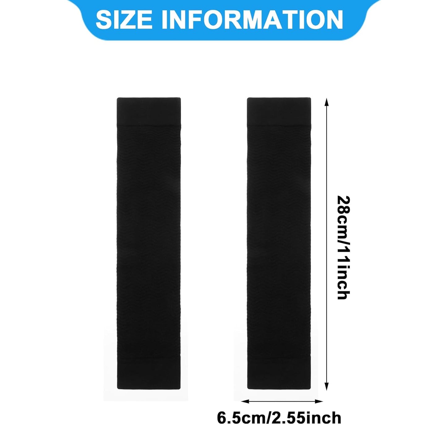 4 Pairs Arm Compression Sleeve for Women, Elastic Sport Arm Shapers Slim Upper Arm Wraps for Flabby Arms - Image 3