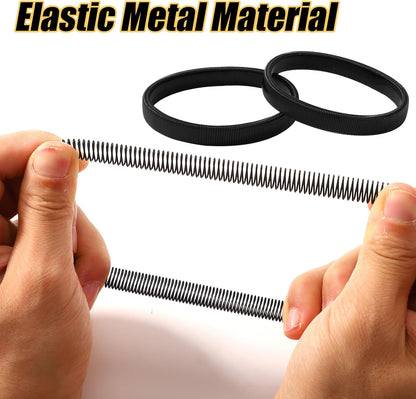 6pcs Sleeve Garters, Anti-Slip Shirt Sleeve Holder Stretchy Metal Arm Band Unisex Arm Strap to Hold up Sleeves Armbands for Women Men (Black, Gold, Silver) - Image 3