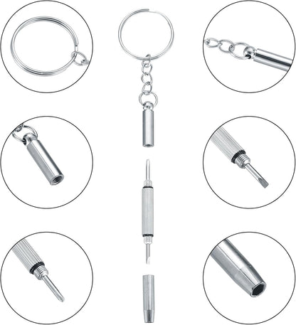 Eyeglasses Repair Kit, Sunglasses Repair Kit, Includes Glasses Screws and Screwdrivers, Glasses Nose Pads,Glasses Cloth, Tweezer, for Glasses, Sunglasses, Watch, Repair Kit - 500 Pcs - Image 2
