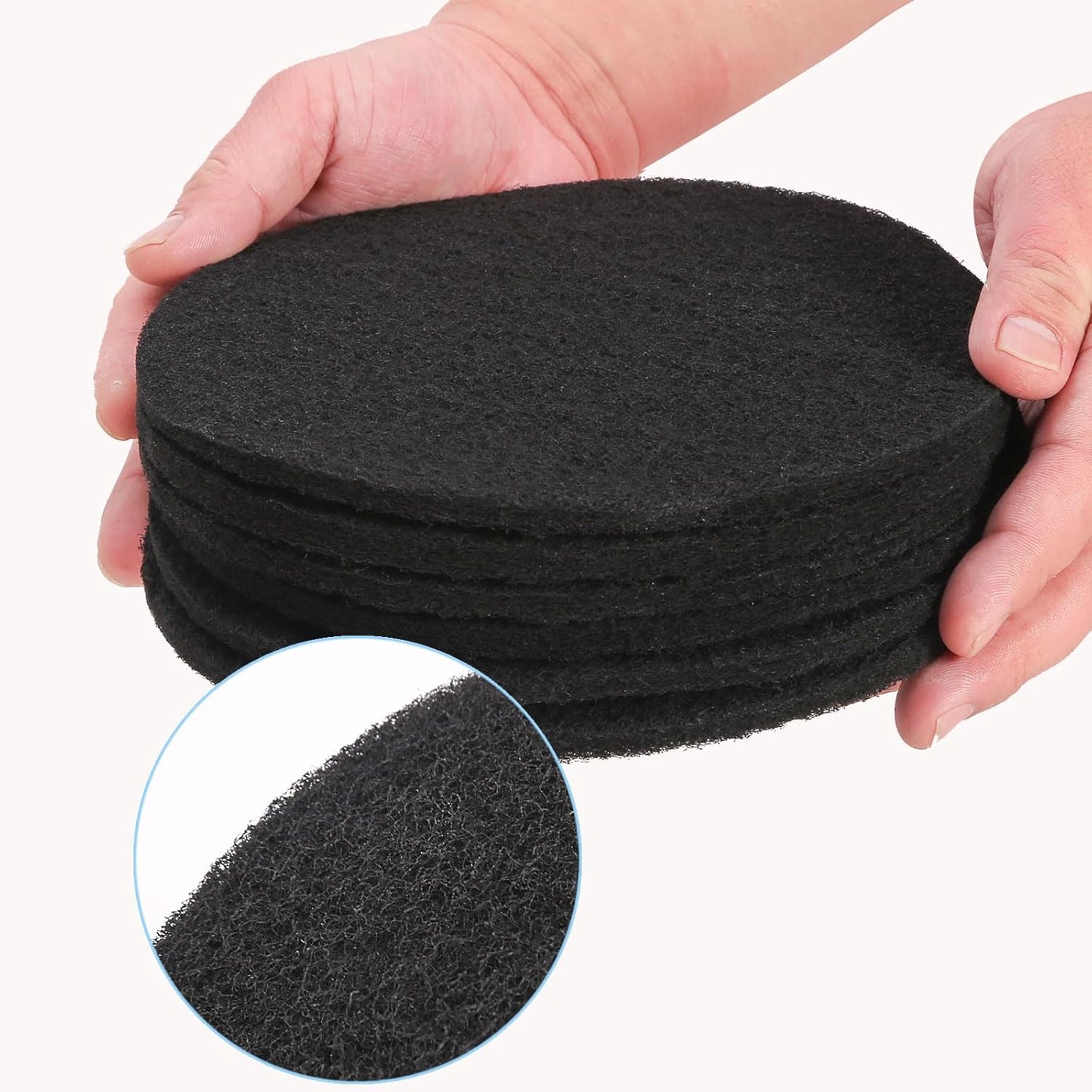 Charcoal Filters for Kitchen Compost Bin, 6 Pack Filters for Compost Pails Countertop Bin Replacement, Activated Charcoal Home Bucket Refill Sets, Round 6.7 Inch - Image 3