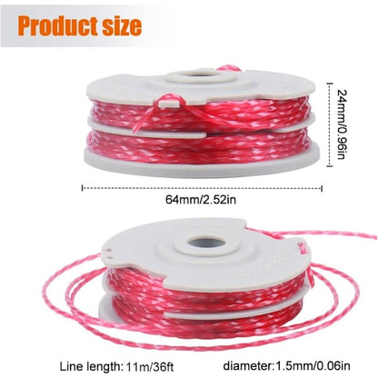 4-pack string trimmer line spool for Flymo FLY021 brush cutter line spool replacement spool for Flymo string trimmer 36ft/1.5mm - Image 2