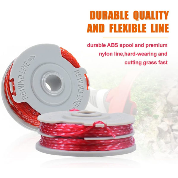 4-pack string trimmer line spool for Flymo FLY021 brush cutter line spool replacement spool for Flymo string trimmer 36ft/1.5mm - Image 3