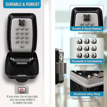 Waterproof key box wall mounted outdoor key box safe key box wall mounted key cabinet - Image 2
