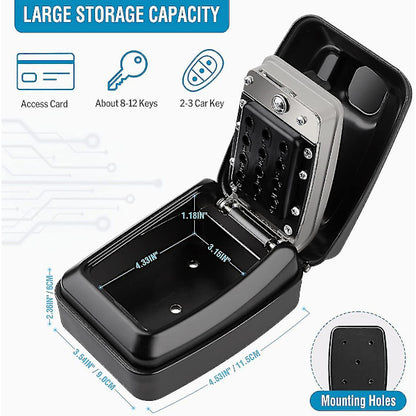 Waterproof key box wall mounted outdoor key box safe key box wall mounted key cabinet - Image 4