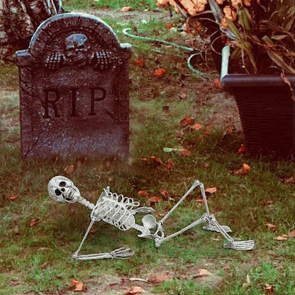 Halloween Skeleton Life Size, Full Body with Movable Joints, Human Legs, Scary Halloween Skeleton Decoration for Halloween Party, Haunted House Accessories - Image 4