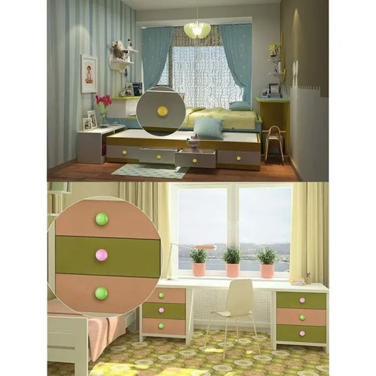 Ceramic Knobs: Green Porcelain Drawer and Cabinet Handles, Vintage Spring Interior Accessories, Compatible with Various Brands - Image 5