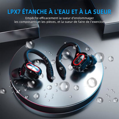 Sports Wireless Bluetooth Headphones, Wireless Headphones with Mic Bluetooth, Hi-Fi Stereo Bluetooth Headset Bluetooth Headset for Sports, Work Dark - Image 5