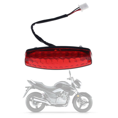 Motorcycle Tail Light Brake Light 12V Red Compatible with ATV Off-Road Motorcycle - Image 3