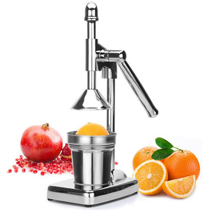 Stainless Steel Manual Press Fruit Squeezer Handheld Orange Lemon Maker Vegetable Juice Blender Cup - Image 3