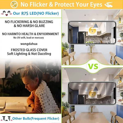 2 Pcs R7s 118mm 30W Dimmable LED Bulb Warm White 3000K Flicker Free - Image 2