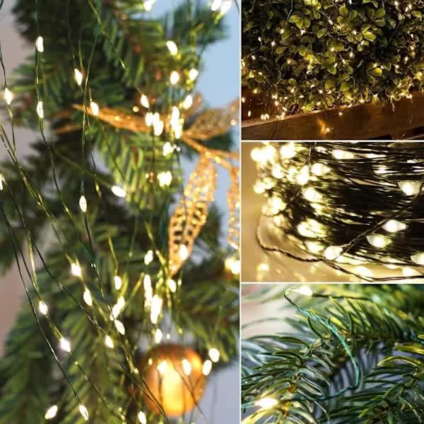 LED String Lights 50m Warm White 500 LEDs IP44 Waterproof Remote Control 8 Modes for Christmas Tree Outdoor Wedding Party Decoration - Image 5