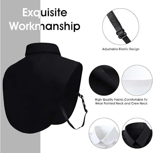 Black and White Detachable Collars, 2 Pack - Image 3