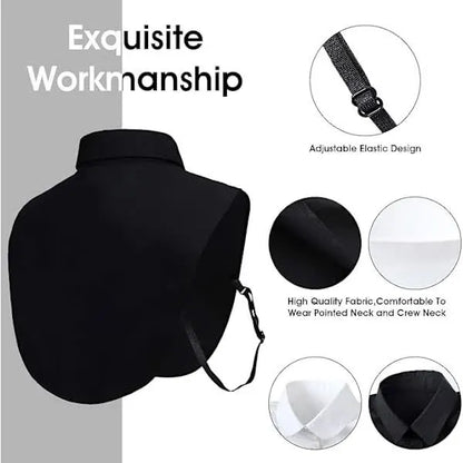 Black and White Detachable Collars, 2 Pack - Image 3