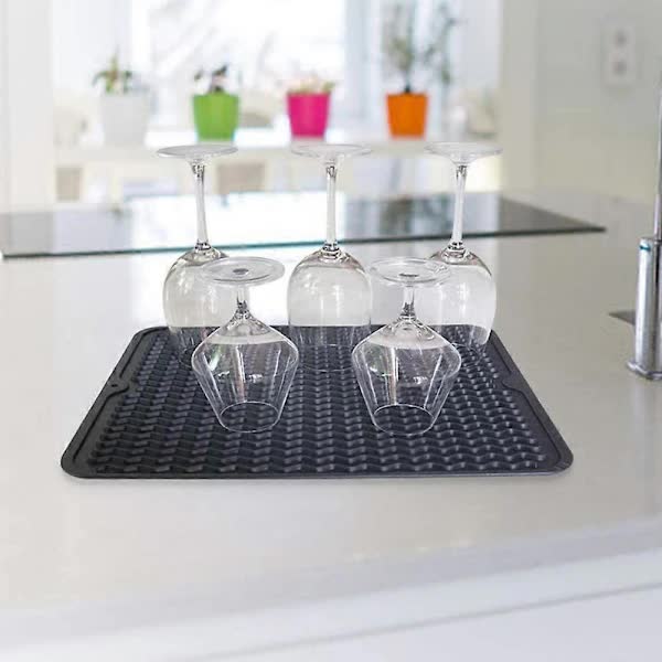 Non-Slip Silicone Dish Drain Mats 2 Pack - Image 2