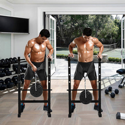 Seektop Weighted Pull Up Dip Belt with Chain 100kg Capacity Black Eva Material Home Gym Strength Training Waist Belt - Image 2