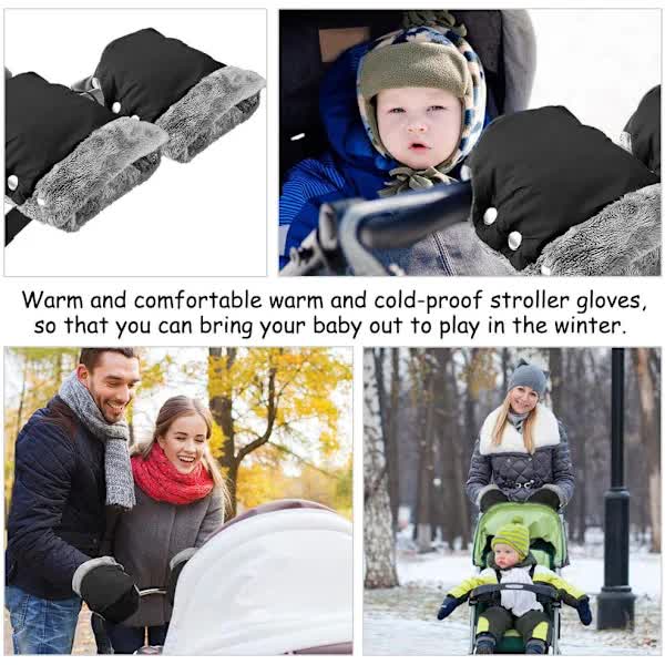 Stroller Gloves Mittens Warm Fleece Cotton DXGHC - Image 3