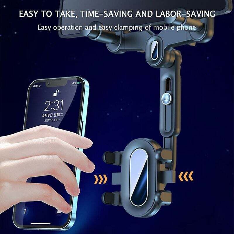 Car Rearview Mirror Phone Holder 360 Rotating Navigation Mount for Car - Image 3
