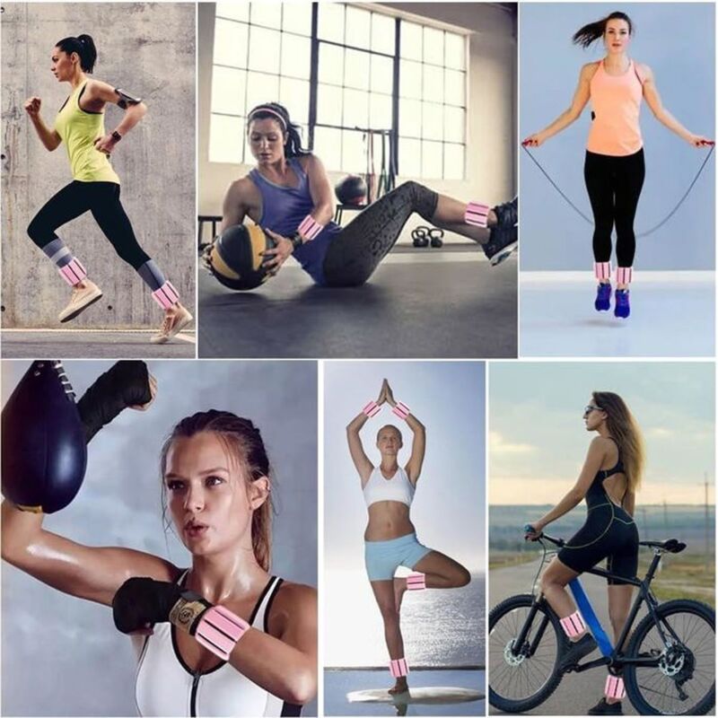 Adjustable Ankle Wrist Weights 900g 2 PCS for Training Walking Jogging Yoga Aerobics Pilates - Image 4