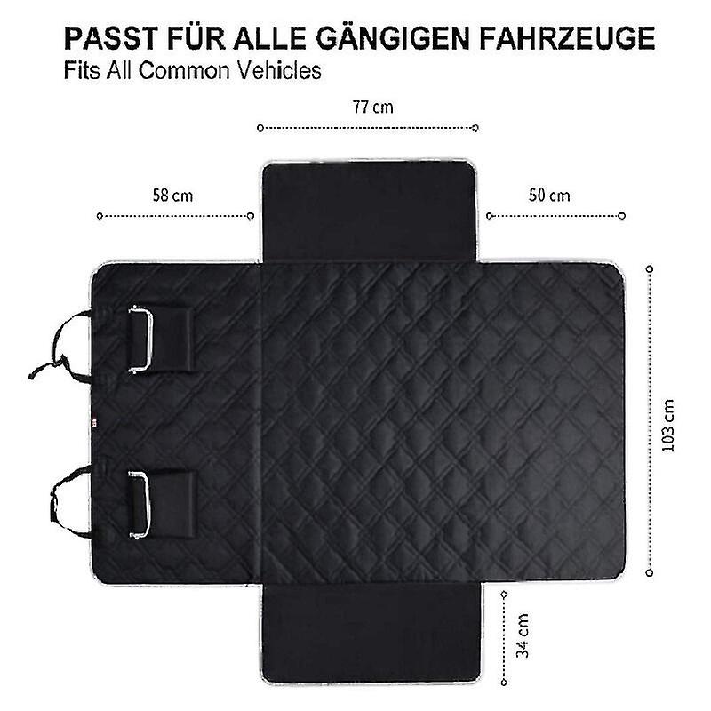 Dog Car Accessories - Dog Car Trunk Protector with Universal Side Protection - Extra Heavy Duty Dog Protection Mat, 185 x 103 cm Trunk Protector for All Cars - Image 2