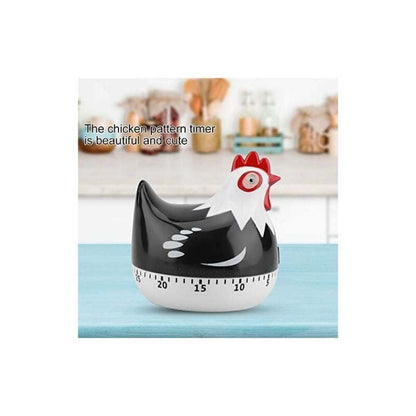 Kitchen Timer Chicken Design Manual Cooking Clock ABS Black Compatible with Braun - Image 3