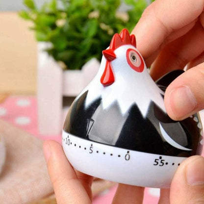 Kitchen Timer Chicken Design Manual Cooking Clock ABS Black Compatible with Braun - Image 4