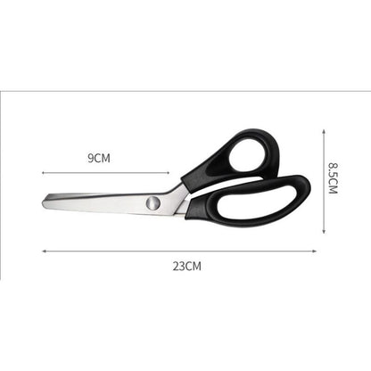 Stainless Steel Zigzag Fabric Scissors with Comfort Grip for Sewing Compatible with Cisea for Adults and Children - Image 2