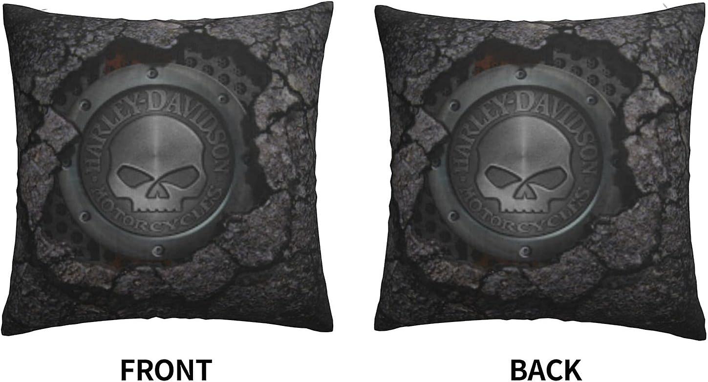 Harley Davidson Decorative Pillowcase H-400 Soft Warm Cover Compatible with Bed Sofa Outdoor Cushions - Image 3