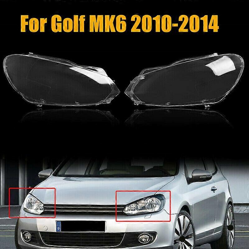 for Golf 6 -MK6 2010-2014 Car Headlight Clear Lens (Right Side) - Image 2