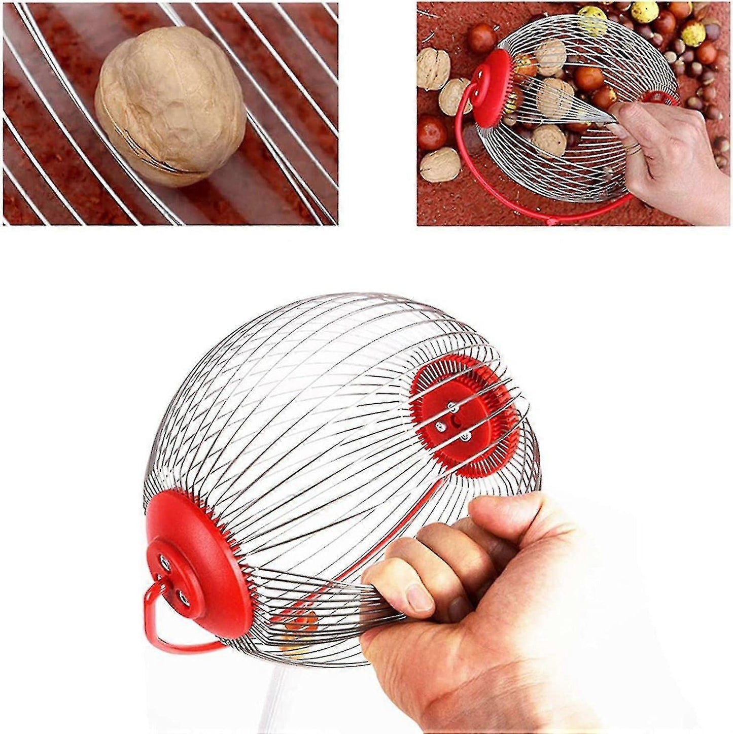 Nut Picker - Side opening for emptying walnuts, rolling picker for pine cones, picker, collector, ball picker for walnuts, pecans S - Image 3