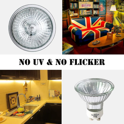 8-pack GU10 halogen bulbs 35W 220V warm white 2800K - Image 3