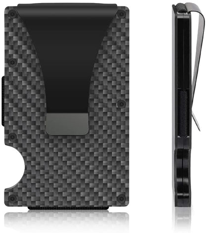 Best selling product!!! Carbon fiber RFID Card holder Black - Christmas gift One size - Image 2