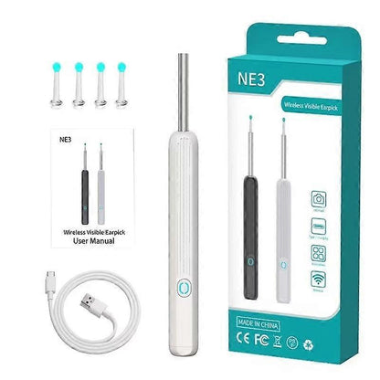 Wireless Smart Visual Ear Cleaner Usb WiFi Otoscope TW1 Ear Wax Removal Tool Set with Camera Ear Endoscope HD 1080P for iPhone iPad Android [db]