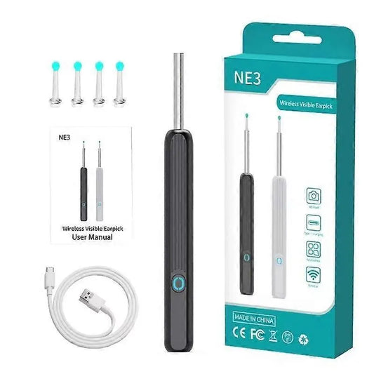 Wireless Smart Visual Ear Cleaner Usb WiFi Otoscope TW1 Ear Wax Removal Tool Set with Camera Ear Endoscope HD 1080P for iPhone iPad Android [db] - Image 2