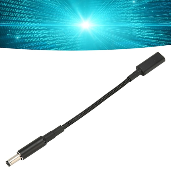 USB Type C Female to 5.5x2.1mm Male Adapter Cable Double PD E Mark Chip Portable 100W USB Type C Adapter Cable - Image 4