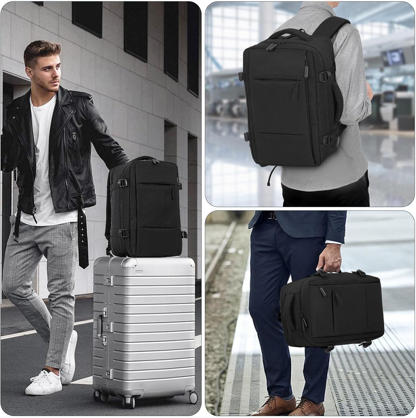 40x20x25 cm cabin bag backpack, ryanair cabin bag, cabin bag, travel backpack, laptop backpack for men and women-xindaren - Image 9