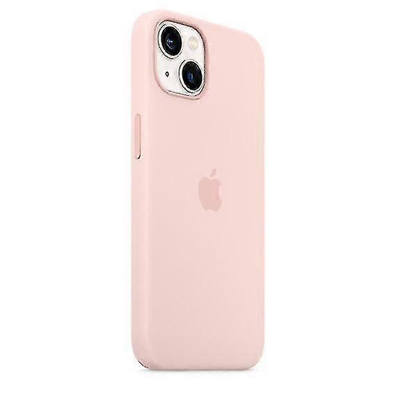 iPhone 13 Case MagSafe Compatible Silicone Cover Chalk Pink - Image 2
