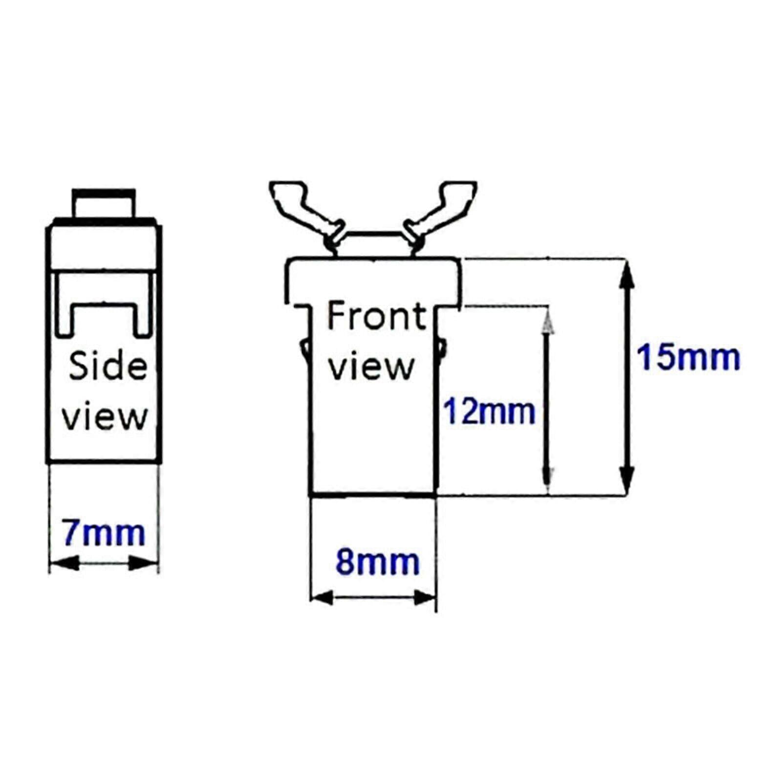 4pcs/set Replacement Car Sunglasses Holder Upper Console Latch for Most Trash Fk - Image 4