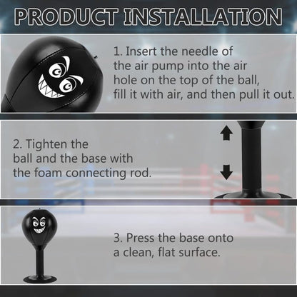 Stress Relief Boxing Ball for Desk with Suction Cup, Compatible with Office and Home Use, Perfect Gift Idea - Image 4