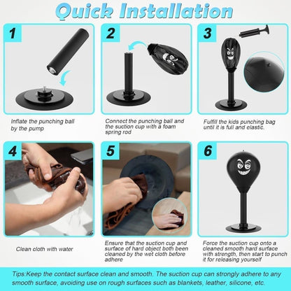 Stress Relief Boxing Ball for Desk with Suction Cup, Compatible with Office and Home Use, Perfect Gift Idea - Image 6