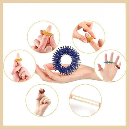 Fidget Stress Ring Sensory Toys for Anxiety and ADHD - 14 Pack Stress Rings - Image 9