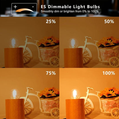 E27 Halogen Bulbs 6-Pack, 28W G45 Dimmable Warm White 2700K Golf Ball Clear Blub, Compatible with Chandeliers - Image 4