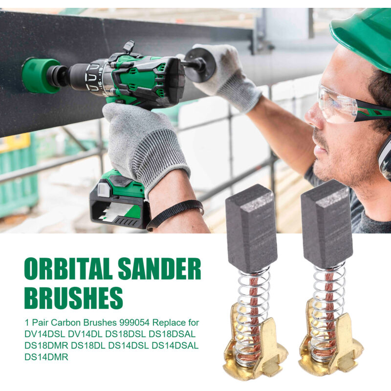 1 Pair Carbon Brushes 999054 Replaces Dv14Dsl Dv14Dl Ds18Dsl Ds18Dsal Ds18Dmr Ds18Dl Ds14Dsl Ds14Dsal Ds14Dmr - Image 4